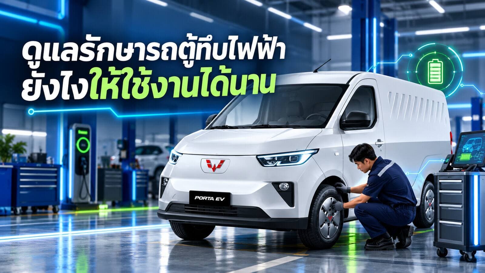 ดูแลรักษารถตู้ทึบไฟฟ้ายังไงให้ใช้งานได้นาน